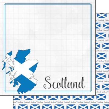 Preorder Scrapbook Customs Scotland Adventure Border Paper