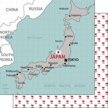Preorder Scrapbook Customs Japan Adventure Map Paper