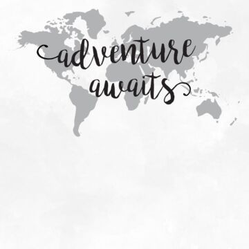 Scrapbook Customs - Adventure Awaits - World Map (Paper 12 x 12)