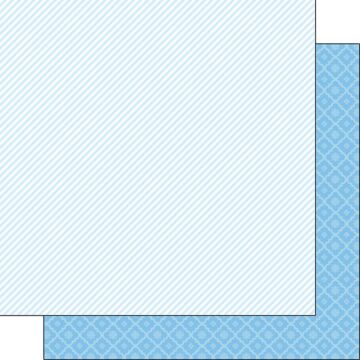 Scrapbook Customs - Double Sided Paper 12 x 12 - Blue Princess