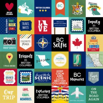 Scrapbook Customs - 12 x 12 paper - British Columbia Adventure Cut Outs