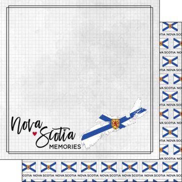 Preorder Scrapbook Customs Nova Scotia Adventure Flag DS Paper