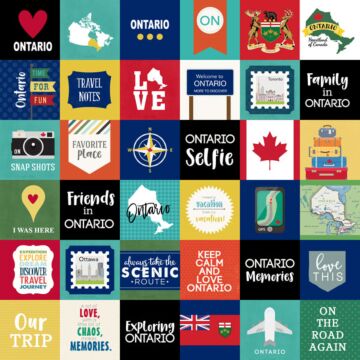 Scrapbook Customs - ONTARIO ADVENTURE CUT OUTS PAPER