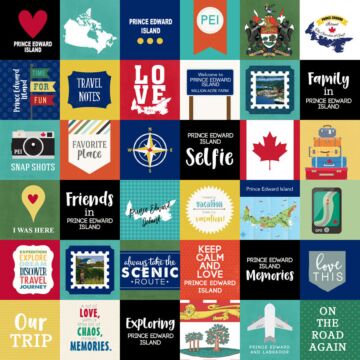 Scrapbook Customs - 12 x 12 paper - Prince Edward Island Adventure Cut Outs