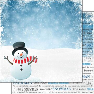 Scrapbook Customs SNOWMAN WINTER ADVENTURE DS PAPER 12x12