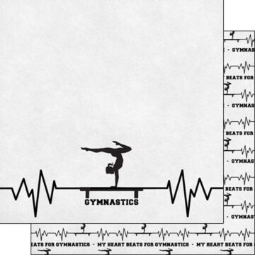 Scrapbook Customs - Gymnastics Neon 6 Paper
