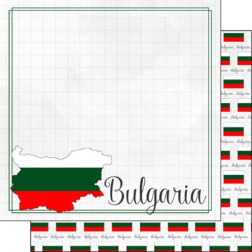 Scrapbook Customs Bulgaria Adventure Border Paper 12x12