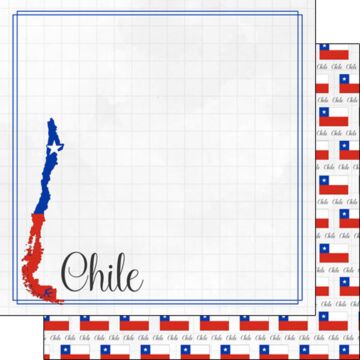 Chile Adventure Border Double-Sided Paper 12 x 12