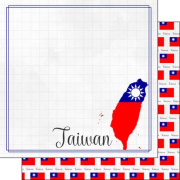 Scrapbook Customs - Double Sided Paper 12 x 12 - Taiwan Adventure Border