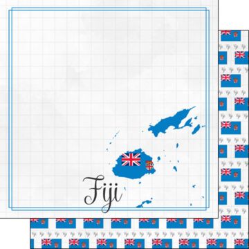 Scrapbook Customs Fiji Adventure Border Paper 12x12