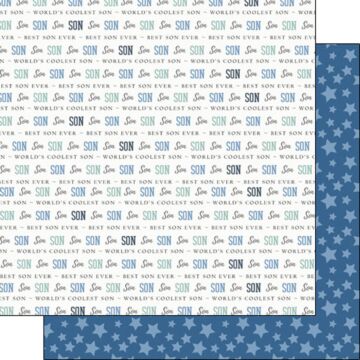 Scrapbook Customs - Double Sided Paper 12 x 12 - Son DS Pride