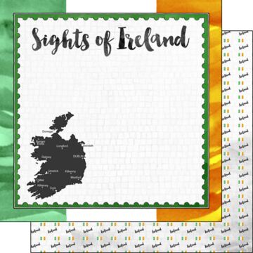 Preorder Scrapbook Customs Ireland Flag Sights Paper