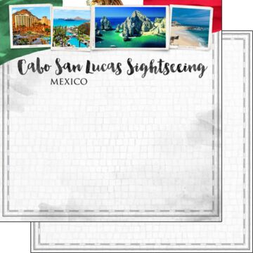 Scrapbook Customs Cabo San Lucas City Sights Paper 12x12