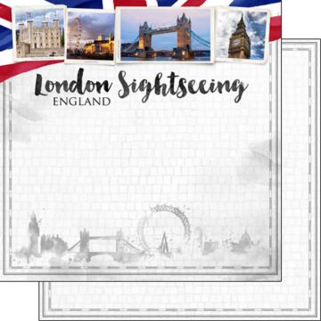 Scrapbook Customs LONDON CITY SIGHTS DS 12x12 PAPER