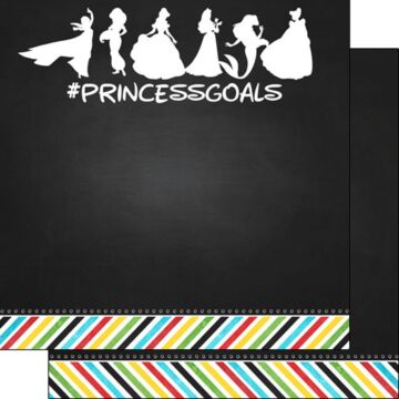 Scrapbook Customs - Double Sided Paper 12 x 12 - Magical Princess Goals