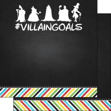 Scrapbook Customs - Magical Villain Goals Paper