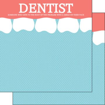 Dentist Teeth Border DS (Double-Sided Paper 12 x 12)