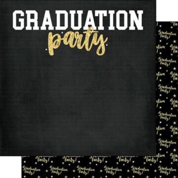 Scrapbook Customs - Double Sided Paper 12 x 12 - Graduation Party