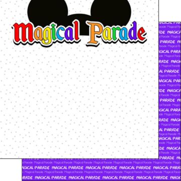 Scrapbook Customs - Magical Parade - Ears Title DS Paper