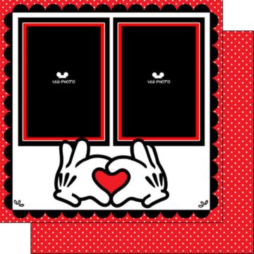 Scrapbook Customs - Double Sided Paper 12 x 12 - Mousin' Around Layout - Right