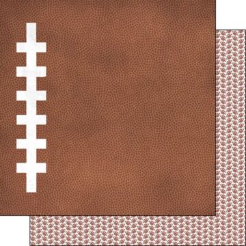 Scrapbook Customs FOOTBALL ADDICT 2 DS 12X12 PAPER