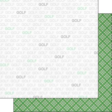Scrapbook Customs - Double Sided Paper 12 x 12 - Golf Addict 1