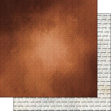 Scrapbook Customs - I Love Coffee Double Sided Paper