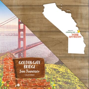 California - Golden Gate San Francisco (Double-Sided Paper 12 x 12)