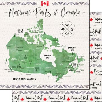 Scrapbook Customs NATIONAL PARKS OF CANADA DS 12X12 