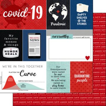 Scrapbook Customs - Covid-19 Journal Double sided paper