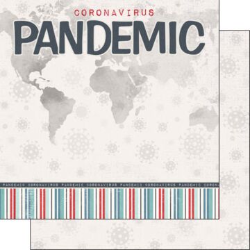 Scrapbook Customs - Pandemic Title Double Sided Paper