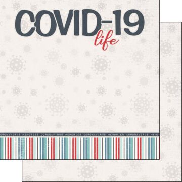 Scrapbook Customs - Covid-19 Life Title Double sided paper