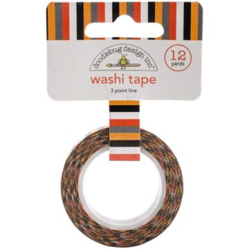 Doodlebug Design Washi Tape, 3 Point Line