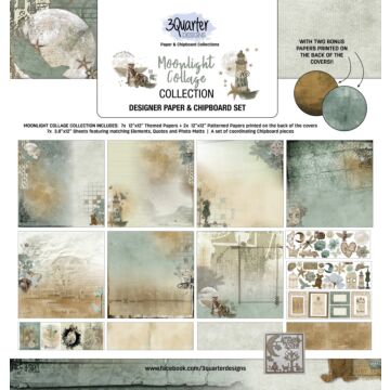 3Quarter Designs - Scrapbook Collection - Moonlight Collage