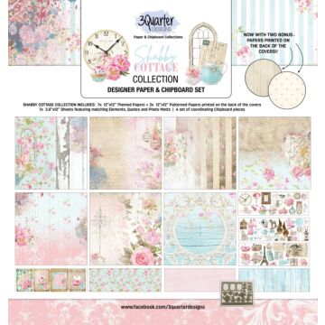 3Quarter Designs - Scrapbook Collection -  Shabby Cottage
