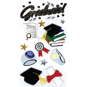 Jolee's Seasonal Stickers-Graduate