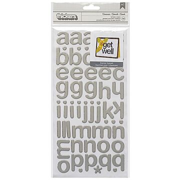 American Crafts Thickers Foil Stickers 2/Pkg-Cinnamon - Silver
