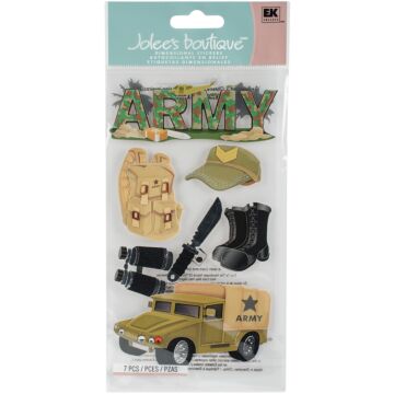 Jolee's Le Grande Dimensional Stickers-Army