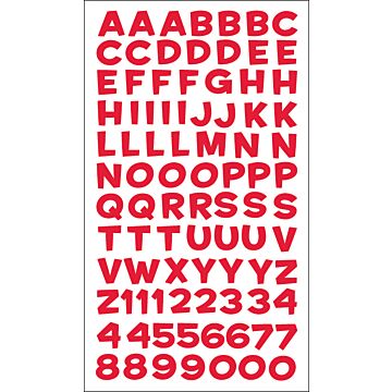 Sticko Alphabet Stickers-Fun House Red Metallic