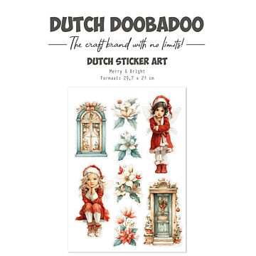 Dutch Doobadoo DDBD A4 Transparent Stickers Merry & Bright