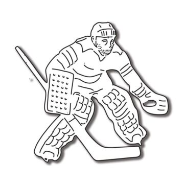 Preorder Scrapbook Customs Hockey Goalie Laser