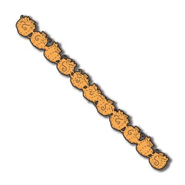 Scrapbook Customs Pumpkin Border (Laser) (Orange)