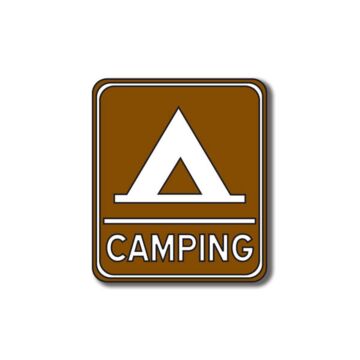 Scrapbook Customs - Camping Sign (Laser) Die Cut