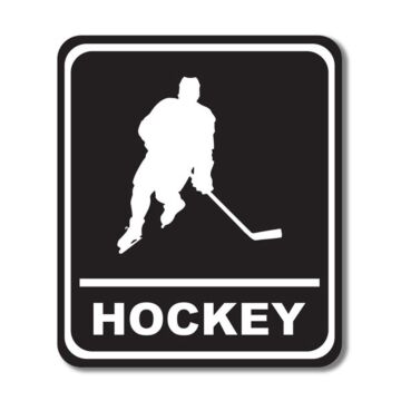 Scrapbook Customs Hockey Sign Laser