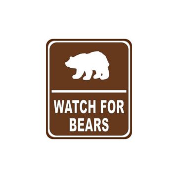 Scrapbook Customs Bears - Watch For Sign Laser Die Cut