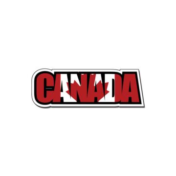Scrapbook Customs - CANADA FLAG WORD LASER Die Cut