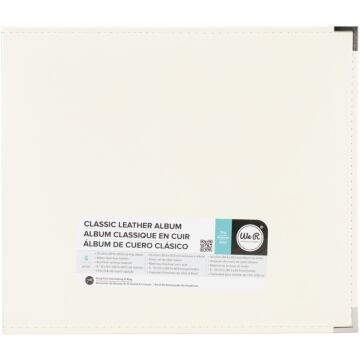 We R Classic Leather D-Ring Album 12"X12"-Vanilla
