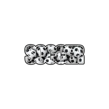 Soccer Word Image Laser Cut