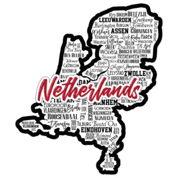 Netherlands City Sights Laser Cut