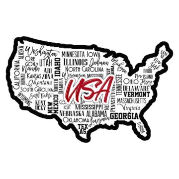 USA City Sights Laser Cut